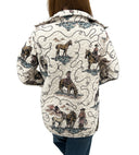 Sierra Cowgirl Linen Quilted Snap Jacket