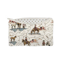 Sierra Cowgirl Linen Quilted Makeup Bag
