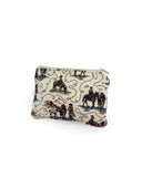 Sierra Cowgirl Linen Quilted Makeup Bag