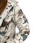 Sierra Cowgirl Linen Quilted Snap Jacket