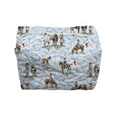 Sierra Cowgirl Blue Quilted Makeup Bag