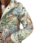 Silk Pastures Quilted Snap Jacket