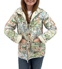 Silk Pastures Quilted Snap Jacket