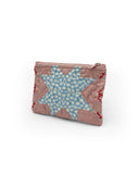 Adeline Patchwork Rose Quilted Makeup Bag