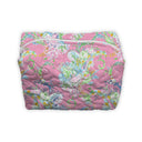Soft Tide Fuchsia Quilted Makeup Bag