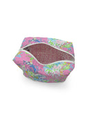 Soft Tide Fuchsia Quilted Makeup Bag