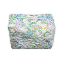 Soft Tide White Quilted Makeup Bag