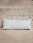 Solid White Quilted Oblong 14" x33" Pillow