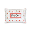 "Stay Sweet" Strawberries Quilted Mini Pillow 8" x 12"