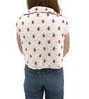 Strawberry Crush Pink Quilted Cate Vest