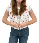 Strawberry Crush Pink Quilted Cate Vest