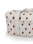 Strawberry Crush Pink Quilted Weekender Duffle Bag