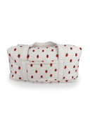 Strawberry Crush Pink Quilted Weekender Duffle Bag