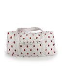 Strawberry Crush Pink Quilted Weekender Duffle Bag