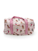 Sweater Pups Pink Quilted Weekender Duffle Bag
