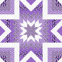 Game Day Purple Adeline Patchwork Quilted Duster