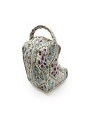 Tavi White Quilted Boot Bag