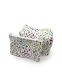 Tavi White Quilted Makeup Bag