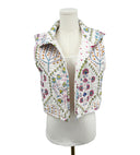 Tavi White Quilted Cate Vest