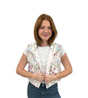 Tavi White Quilted Cate Vest