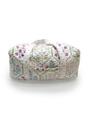 Tavi White Quilted Weekender Duffle Bag