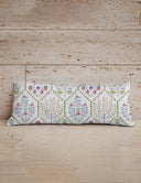 Tavi White Quilted Oblong 14" x33" Pillow