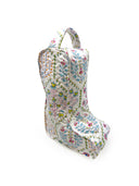Tavi White Quilted Boot Bag