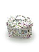 Tavi White Quilted Travel Case