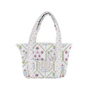 Tavi White Zipper Tote Bag