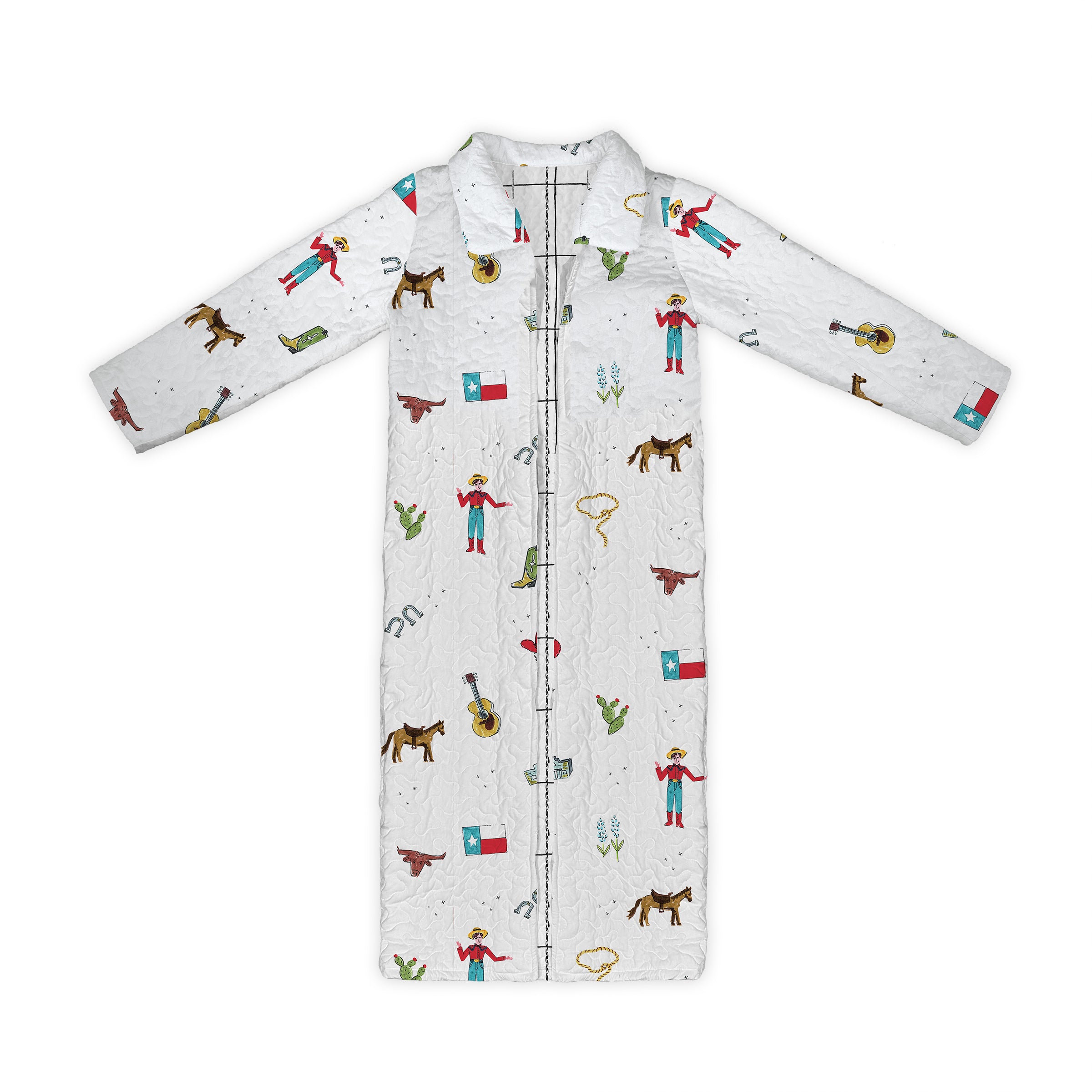 Texas Icons Quilted Maxi Coat *Web Exclusive* – Ida Mae Home