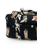 Thunderbird Boots Black Quilted Weekender Duffle Bag