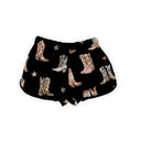 Thunderbird Boots Black Quilted Scallop Shorts *Web Exclusive*