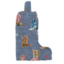 Thunderbird Boots Chambray Quilted Boot Bag
