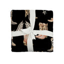 Thunderbird Boots Black Baby Blanket