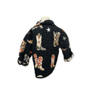 Thunderbird Boots Black Youth Quilted Snap Jacket