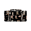 Thunderbird Boots Black Quilted Weekender Duffle Bag