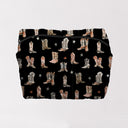 Thunderbird Boots Black Quilted Makeup Bag