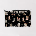 Thunderbird Boots Black Quilted Makeup Bag