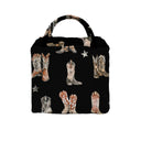 Thunderbird Boots Black Quilted Handbag