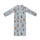 Thunderbird Boots Blue Quilted Maxi Coat *Web Exclusive*