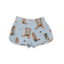 Thunderbird Boots Blue Quilted Scallop Shorts *Web Exclusive*