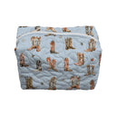 Thunderbird Boots Blue Quilted Makeup Bag