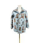 Thunderbird Boots Blue Quilted Snap Jacket