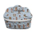 Thunderbird Boots Blue Quilted Travel Case