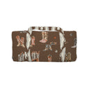 Thunderbird Boots Chocolate Quilted Weekender Duffle Bag