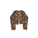 Thunderbird Boots Chocolate Cropped Quilted Jacket
