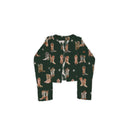 Thunderbird Boots Emerald Cropped Quilted Jacket