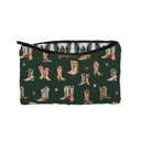 Thunderbird Boots Emerald Quilted Makeup Bag