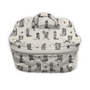 Thunderbird Boots Black/Linen Quilted Travel Case