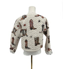 Thunderbird Boots Linen Cropped Jacket